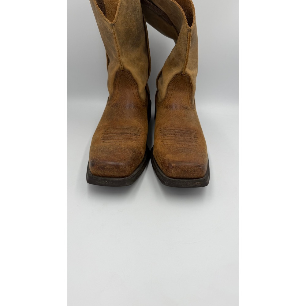Ariat Rambler Western Boots Mens 9.5 EE Brown Distressed Square Toe - Picture 3 of 10